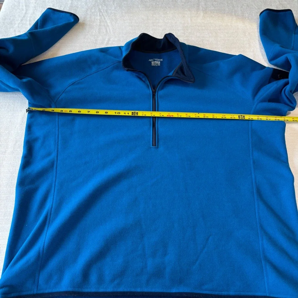 Arcteryx Delta LT Zip Neck Fleece Pullover Mens XXL Blue Polartec Made in Canada